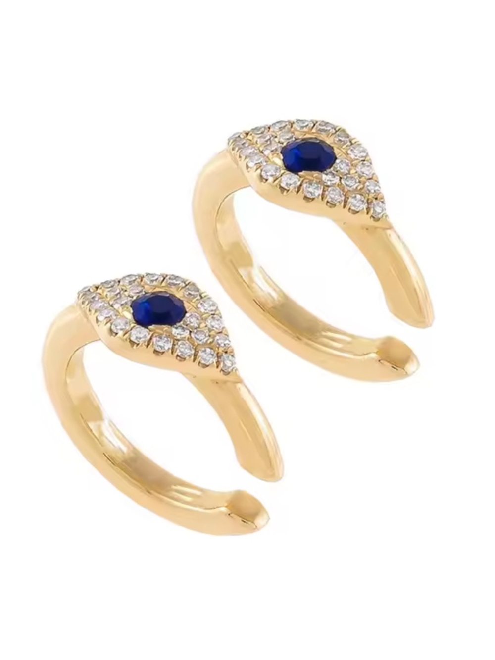 Evil Eye Ear Cuffs